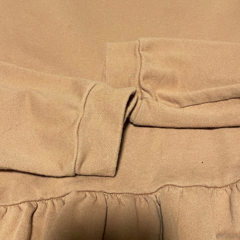 Orange Ruffle Hem Peplum top - Picture 3 of 4